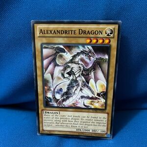 Yugioh Card Alexandrite Dragon Card Set Of Two Cards Light TypeMonster 1996 2020